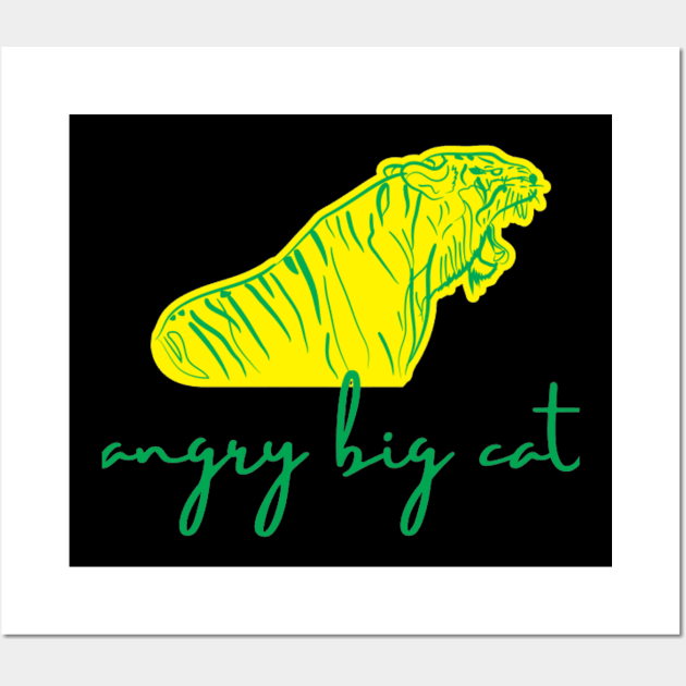 Angry Big Cat Wall Art by Artistic Design